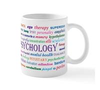CafePress Psychology Word Cloud Mugs 11 oz (325 ml) Ceramic Coffee Mug