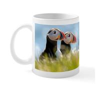 CafePress Puffin Pair Mug 11 oz (325 ml) Ceramic Coffee Mug