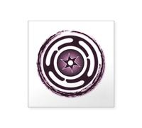 CafePress Purple Hecate's Wheel Square Sticker 3 X 3 Square Bumper Sticker Car Decal