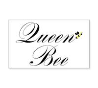CafePress Queen Bee Rectangle Sticker Rectangle Bumper Sticker Car Decal