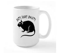 CafePress Rats Have Rights Large Mug 15 oz (444 ml) Ceramic Coffee Mug