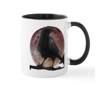 CafePress Ravens Stuff/Raven Moon Mug 11 oz (325 ml) Ceramic Coffee Mug
