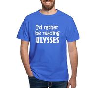 CafePress Reading Ulysses Dark T Shirt Men's 100% Cotton, Classic Graphic Dark T-Shirt