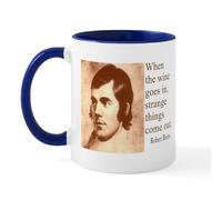 CafePress Robert Burns Wine Quote Mug 11 oz (325 ml) Ceramic Coffee Mug