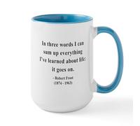 CafePress Robert Frost 15 Large Mug 15 oz (444 ml) Ceramic Coffee Mug