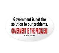 CafePress Ronald Reagan Quote Sticker Oval Bumper Sticker, Euro Oval Car Decal