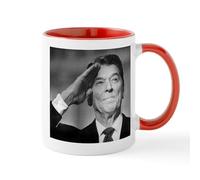 CafePress Ronald Reagan Salutes Mugs 11 oz (325 ml) Ceramic Coffee Mug