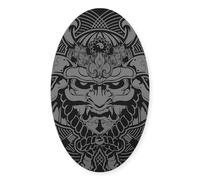 CafePress Samurai Rising Oval Bumper Sticker, Euro Oval Car Decal