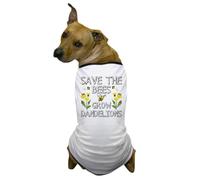 CafePress Save The Bees Grow Dandelions Dog T Shirt Dog T-Shirt, Pet Clothing, Funny Costume