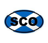 CafePress Scotland Flag Sticker Oval Bumper Sticker, Euro Oval Car Decal
