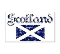 CafePress Scottish Flag Rectangle Sticker Rectangle Bumper Sticker Car Decal