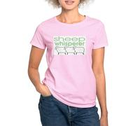 CafePress Sheep Whisperer Women's Light T Shirt Womens Crew Neck Cotton T-Shirt, Comfortable & Soft Classic Tee
