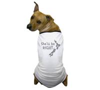 CafePress Shell Be Right With Kiwi New Zealand Map Dog T Shi Dog T-Shirt, Pet Clothing, Funny Dog Costume
