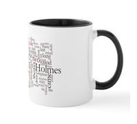 CafePress Sherlock Holmes: A Study in Scarlet Word Cloud Mug 11 oz (325 ml) Ceramic Coffee Mug