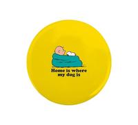 CafePress Snoopy Home is Where My Dog is Full Bleed Round 2.25" Round Magnet, Refrigerator Magnet