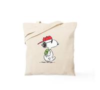 CafePress SNOOPY Joe Cool Natural Canvas Tote Bag, Reusable Shopping Bag