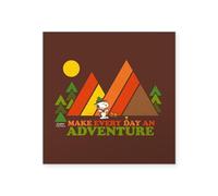 CafePress Snoopy Make Every Day An Ad Square Sticker 3 X 3 Square Bumper Sticker Car Decal