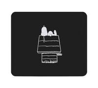 CafePress Snoopy On House Black And White Mousepad Non-slip Rubber Gaming Mousepad