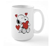 CafePress Snoopy Valentine'S Day 15 oz (444 ml) Ceramic Coffee Mug