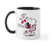 CafePress Snoopy You are So Loved Mug 11 oz (325 ml) Ceramic Coffee Mug
