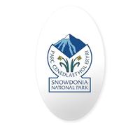CafePress Snowdonia National Park, Wales, UK Oval Bumper Sticker, Euro Oval Car Decal