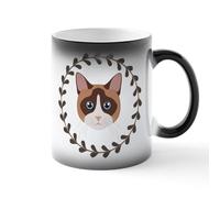 CafePress Snowshoe Siamese Cat Gift 11 oz (325 ml) Color-Changing Coffee Mug