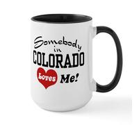 CafePress Somebody in Colorado Loves Me Large Mug 15 oz (444 ml) Ceramic Coffee Mug