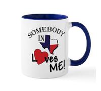 CafePress Somebody in Texas Loves Me Mug 11 oz (325 ml) Ceramic Coffee Mug