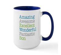 CafePress Son Amazing Fantastic Large Mug 15 oz (444 ml) Ceramic Coffee Mug