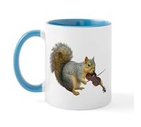 CafePress Squirrel Violin Mug 11 oz (325 ml) Ceramic Coffee Mug