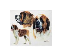 CafePress St Bernard Multi Throw Blanket Super Soft Fleece Plush Throw Blanket, 60"x50"