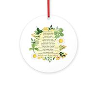 CafePress St. Patrick's Breastplate 4" Round MDF Wood Ornament