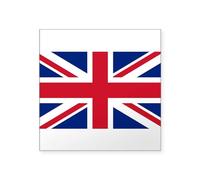 CafePress Sticker With British Flag The Union Jack Sticker Square Bumper Sticker Car Decal