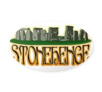 CafePress Stonehenge Rectangle Sticker Oval Bumper Sticker, Euro Oval Car Decal