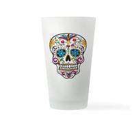 CafePress Sugar Skull Pint Glass, 16 oz. Drinking Glass