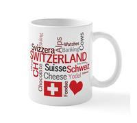 CafePress Switzerland Favorite Swiss Things Mug 11 oz (325 ml) Ceramic Coffee Mug