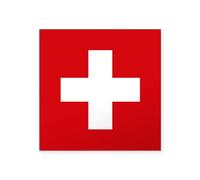 CafePress Switzerland Flag Square Sticker 3 X 3 Square Bumper Sticker Car Decal