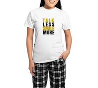 CafePress Talk Less Smile More Pajamas
