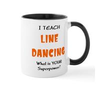 CafePress Teach Line Dance Mug Mugs 11 oz (325 ml) Ceramic Coffee Mug
