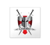 CafePress Templar Crusader Arms Sticker Square Bumper Sticker Car Decal