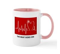 CafePress The Beat Goes On Post Heart Attack Mugs 11 oz (325 ml) Ceramic Coffee Mug