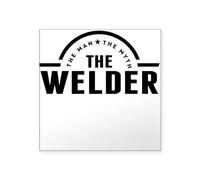 CafePress The Man The Myth The Welder Sticker Square Bumper Sticker Car Decal