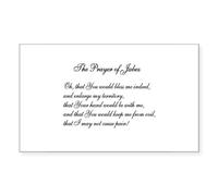 CafePress The Prayer Of Jabez Rectangle Sticker Rectangle Bumper Sticker Car Decal