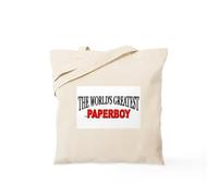CafePress The World's Greatest Paperboy Tote Bag Natural Canvas Tote Bag, Reusable Shopping Bag