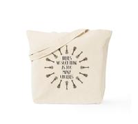 CafePress There's No Such Thing As Too Many Ukulele Tote Bag Natural Canvas Tote Bag, Reusable Shopping Bag