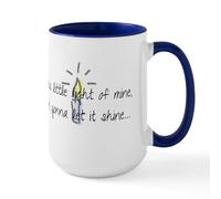 CafePress This Little Light of Mine, I'm Gonna Let It Shine. 15 oz (444 ml) Ceramic Coffee Mug