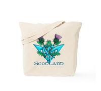 CafePress Thistles Scotland Tote Bag Natural Canvas Tote Bag, Reusable Shopping Bag