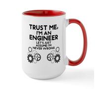 CafePress Trust Me, I'm an Engineer Funny Mugs 15 oz (444 ml) Ceramic Coffee Mug