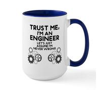 CafePress Trust Me, I'm an Engineer Funny Mugs 15 oz (444 ml) Ceramic Coffee Mug