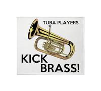 CafePress Tuba Players Kick Brass Throw Blanket Super Soft Fleece Plush Throw Blanket, 60"x50"